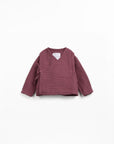Woven Wrap Top - Mulberry