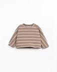Striped Knit Sweater - Cocoa