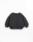 (Re)Play Yarn Crewneck with Pocket - Charcoal