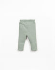 Ribbed Jersey Leggings - Sage