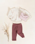 Knit Jersey Leggings - Mulberry