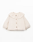 Knit Jacket with Collar - Ecru