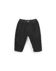 Corduroy pants with Knee patch - Charcoal