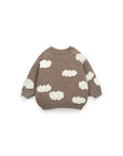 Knitted Sweater in Wool mix - Clouds