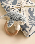 Teether & Rattle Cotton Crochet - Whale