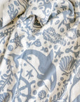 Nautical Summer & Ocean Organic Cotton Blanket