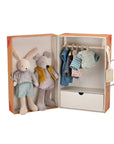 Suitcase Rabbit & Mouse Wardrobe - Stuffed Toy