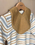 Knitted Baby Bib - Honey