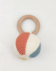 Teether & Rattle Cotton Crochet - Beach Ball