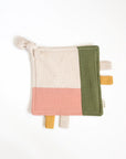 Squares Olive Sensory Blanket