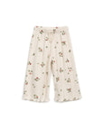 Waffle Culotte Pants - Toddler - Green dots