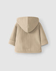 Plain hooded jacket - Taupe