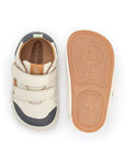 Landy Sneakers - Tapioca & Slate blue