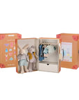Suitcase Rabbit & Mouse Wardrobe - Stuffed Toy
