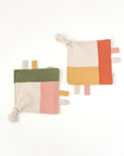 Squares Olive Sensory Blanket