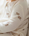 Peyton Zipper Sleeper - Bear / Truffle + Thyme