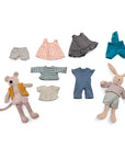 Suitcase Rabbit & Mouse Wardrobe - Stuffed Toy