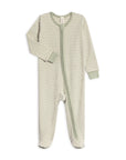 Peyton  Zipper Sleeper -  Mint Stripes