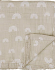 Mebie Baby Sand Rainbow Muslin Quilt