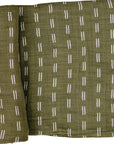 Mebie Baby Muslin Swaddle Blanket - Olive Strokes