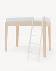 Perch Twin Loft Bed - White/Birch (Special Order Item)