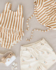 Skirted One-Piece - Marigold Stripe
