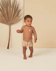 Rash Guard Boy Set - Clay Stripe