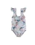 The "River" Ruffle Shoulder One Piece Swimsuit