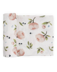 Organic Cotton Muslin Swaddle Blanket - Watercolor Floret
