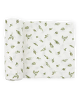 Organic Cotton Muslin Swaddle Blanket - Olive Branch