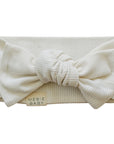 Ribbed Bamboo Head Wrap - Vanilla