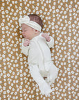 Ribbed Bamboo Head Wrap - Vanilla