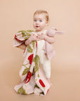 Strawberry & Bunny Blanket Organic Baby