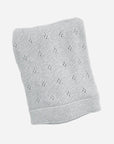 Cotton Heirloom Pique Blanket - Light Grey