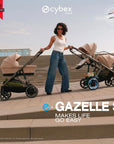 Cybex e-Gazelle S Electronic Assist Single-to-Double Strolle