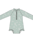 Sage Surfer Long Sleeve Swimsuit