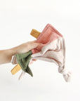 Squares Olive Sensory Blanket