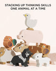 Farmyard Stacking Animals & Bag