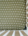 Mebie Baby Olive Strokes Muslin Crib Sheet