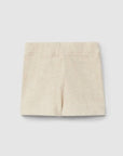 Ribbed Shorts with String - Linen