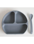 Silicone Suction Plate With Lid and Spoon