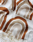 Rainbow Designed Knit Blanket