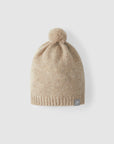 Knitted hat with pom-pom