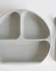 Silicone Suction Plate With Lid and Spoon