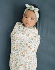 Mebie Baby Muslin Swaddle Blanket - Meadow Floral