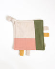 Squares Olive Sensory Blanket