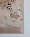 Animals of the world - Map Wall Hanging