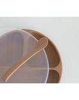 Silicone Suction Plate With Lid and Spoon