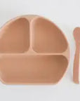 Silicone Suction Plate With Lid and Spoon