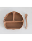 Silicone Suction Plate With Lid and Spoon